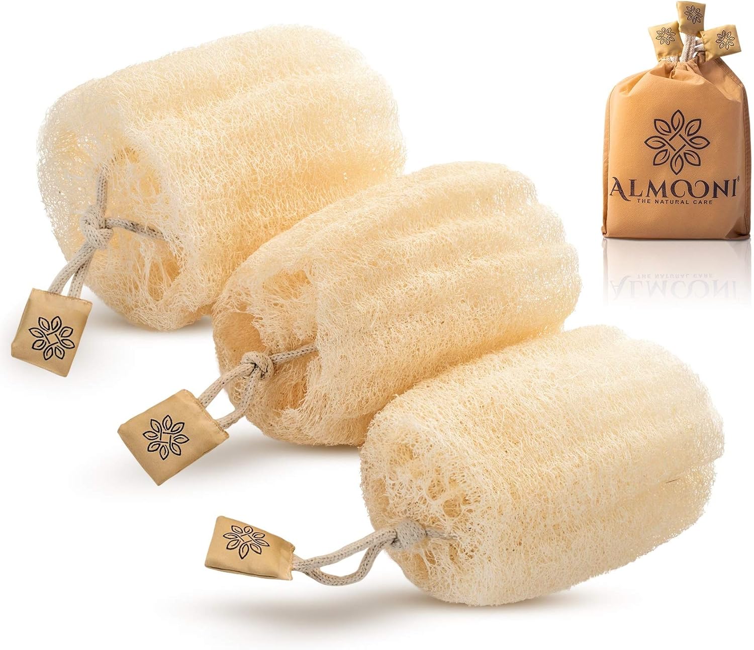Almooni Natural Egyptian Loofah Body Scrubber