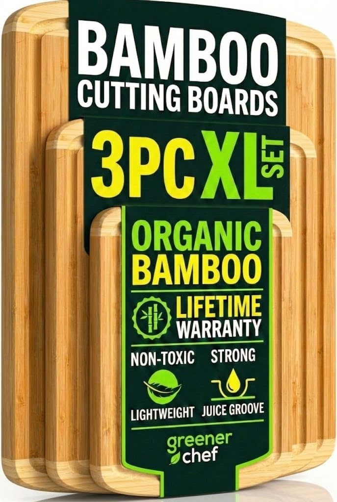 Greener Chef Bamboo Cutting Board