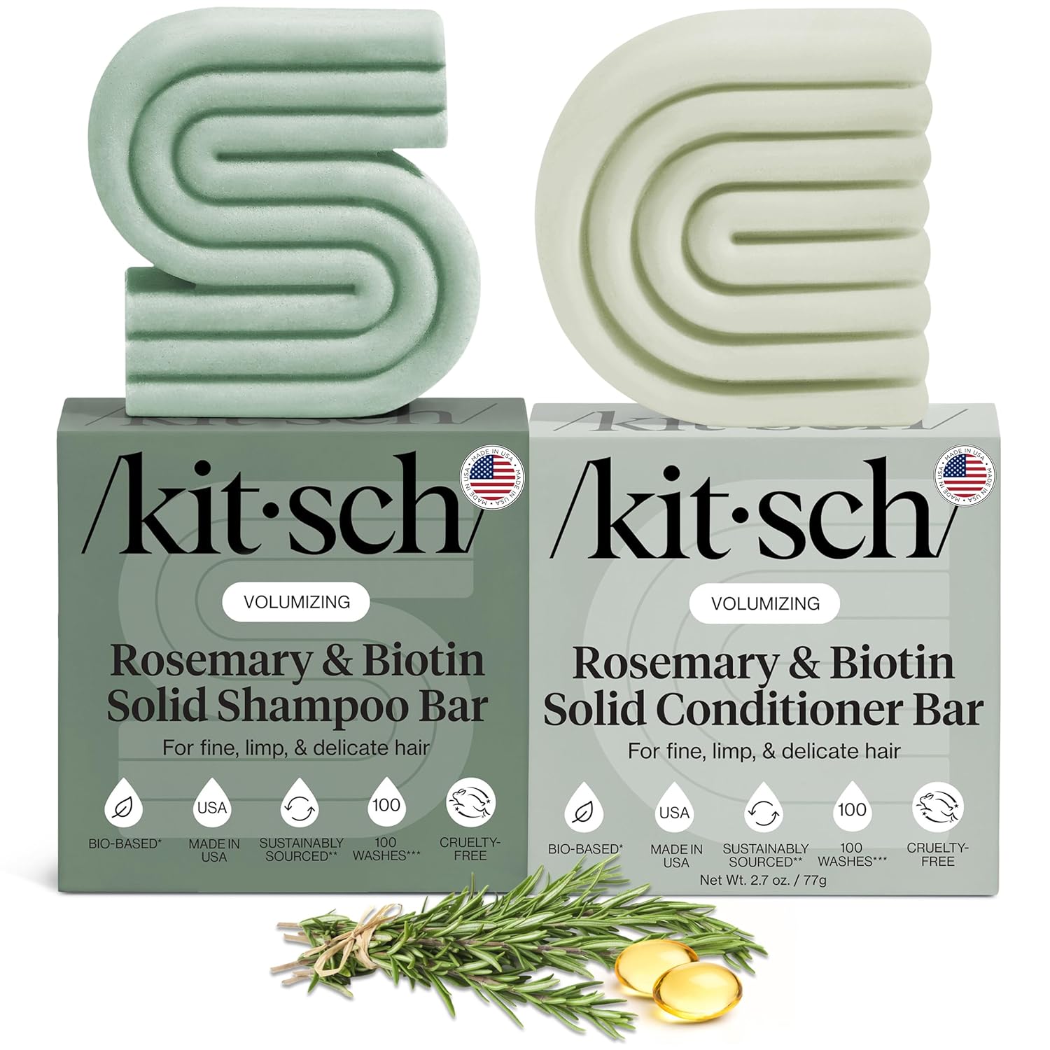 Shampoo and Conditioner Bar Set