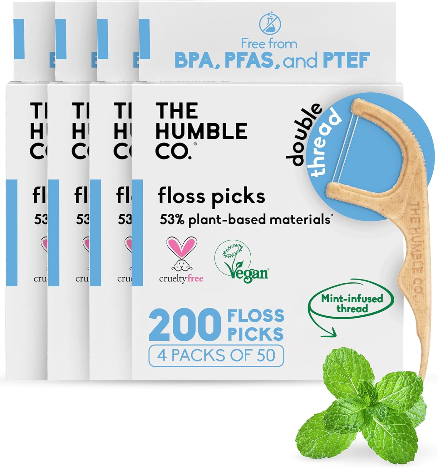 Silk Dental Floss Refillable Glass Jar