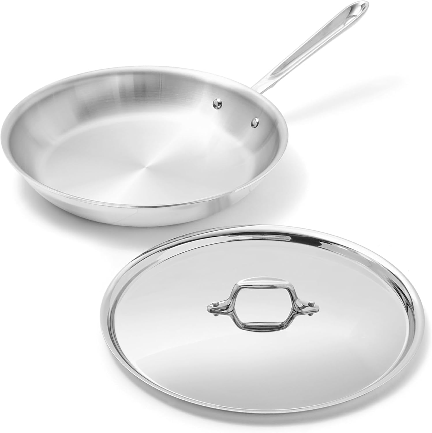 All-Clad D3 Stainless Steel Frying Pan — plastic-free cookware swap