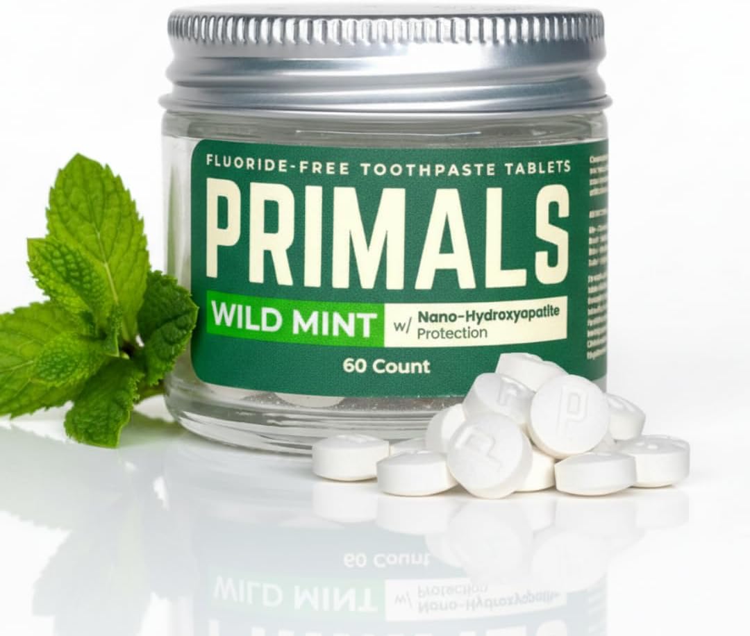 Toothpaste Tablets Glass Jar