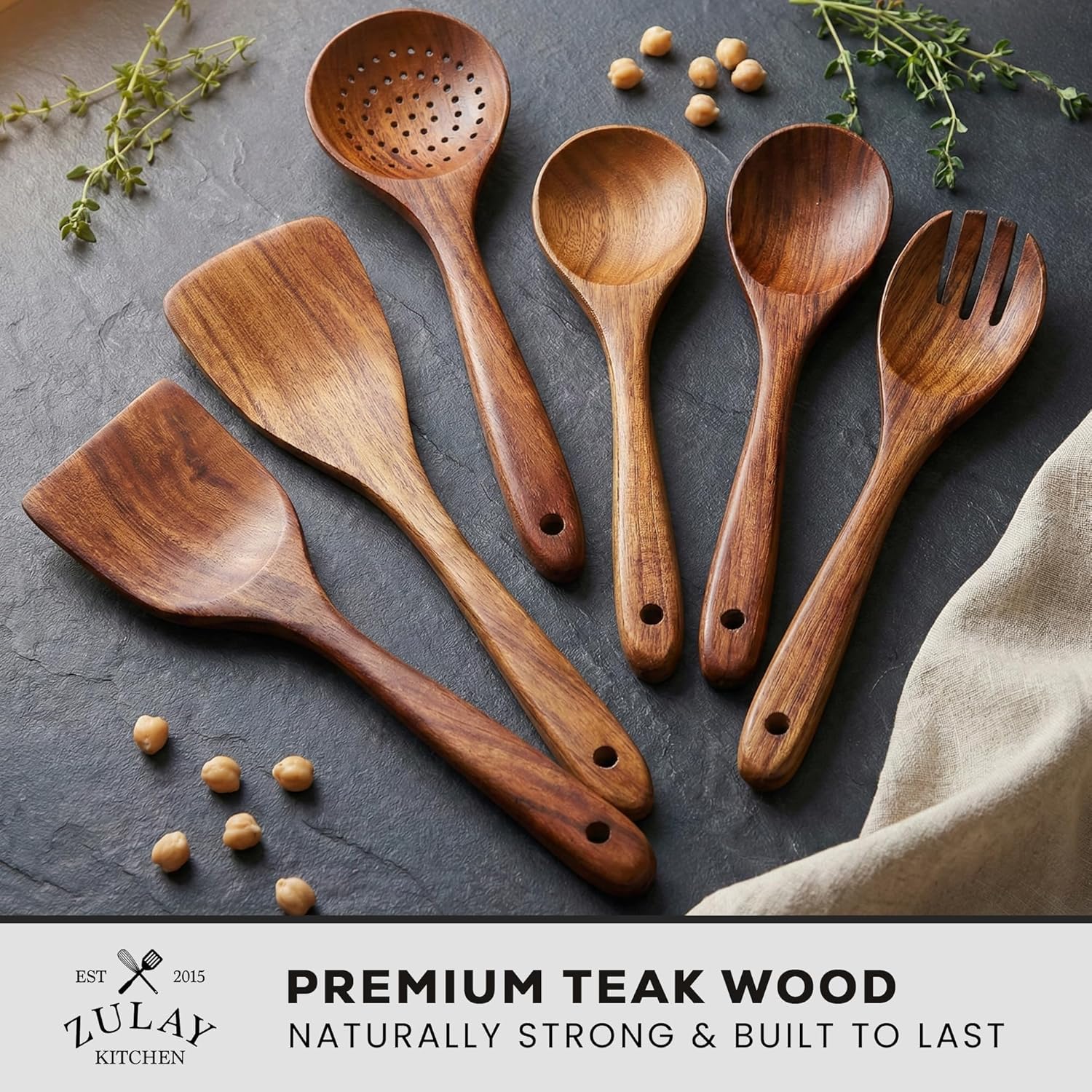 Wooden Kitchen Utensil Set